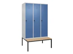 locker voor scheiding van kleding,HxBxD 2120x1200x815mm,3vak