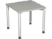 Bureau 4-Poot Hxbxd 680-800X800X800Mm Ronde Buis Lichtgrijs