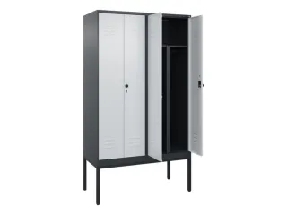 PBM-locker,HxBxD 2120x1200x500mm,4vak,vak B 300mm,draaigrendel - 2