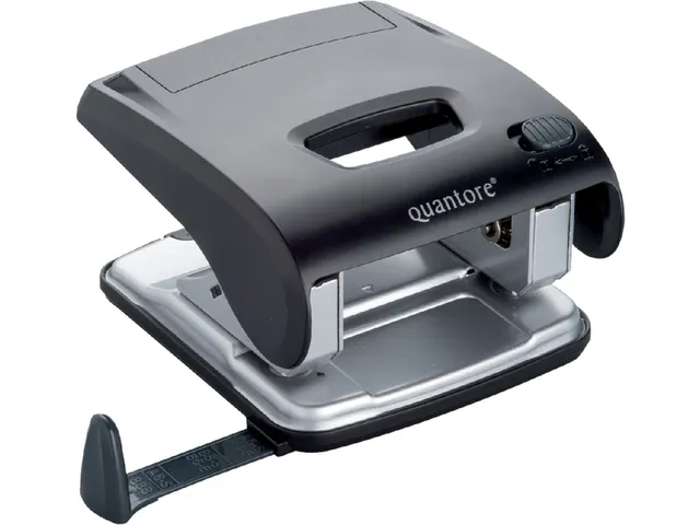 Perforator Quantore luxe 2-gaats 20vel zwart