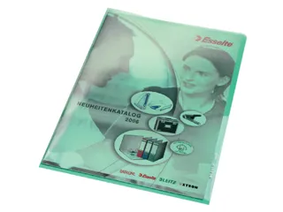 L-map Leitz premium A4 0.15mm PVC groen - 1
