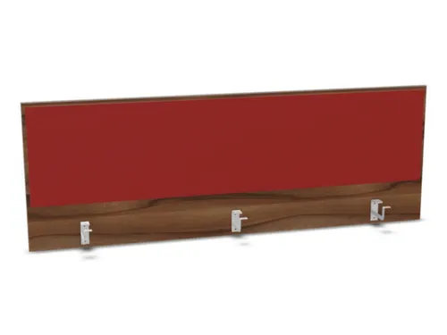 opzetpaneel bureau aanbouw achter NP-tiepolo nut BN4011-rood 1600mm