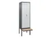 locker voor scheiding van kleding,HxBxD 2120x600x815mm,2vak