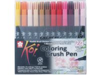 Sakura Koi Brush Pen, Etui Met 24 Stuks In Geassorteerde Kleuren