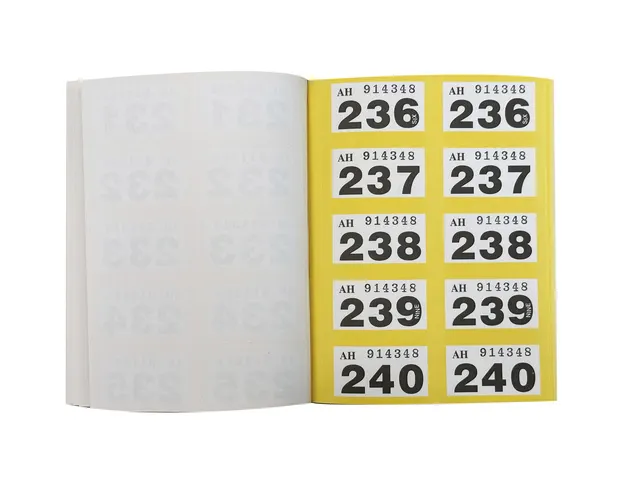 Bloc de numéros Pukka 1-500
