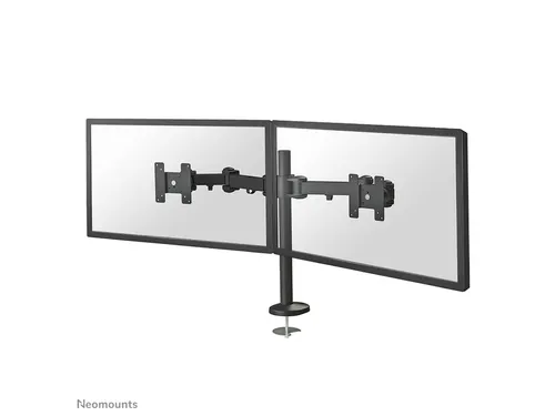 Monitorarm FPMA-D960DG 2 Schermen tot 27 Inch met Doorvoer Zwart