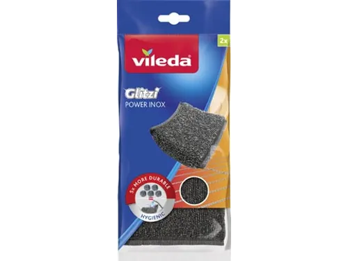 Vlidea Glitzi Power Inox schuurspons 2 stuks