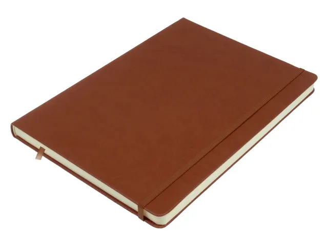 Schetsboek Kangaro A4 cognac PU HC 80 vel 140gr roomwit met elastiek e