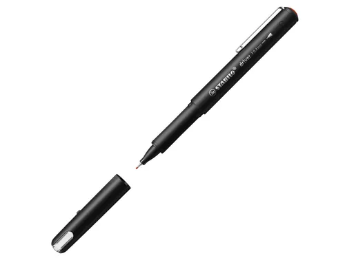 Fineliner STABILO dr!ver Fijne punt 0.4 mm Rood