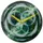 Tafelklok Nextime dia 20cm groen glas Cosmo Green Tafel