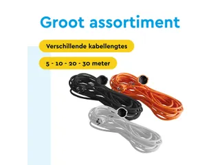 Verlengkabel BRASQ 30m oranje - 6