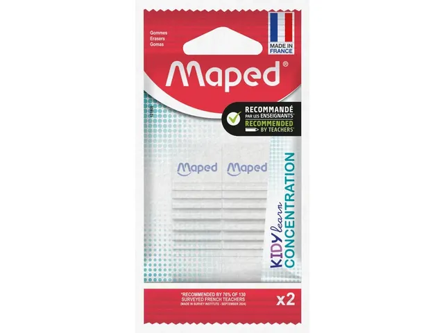 Gum Maped Kidy Learn Concentration set à 2 stuks wit