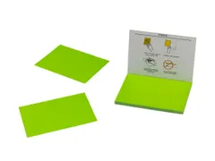Statische Brainstorm Notitieblokjes 100x70mm groen 100 vel