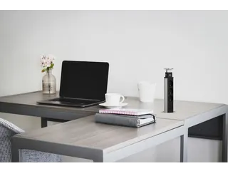 Stekkerdoos Brennenstuhl toren 3-voudig incl. 2 USB 2m zwart zilver - 2