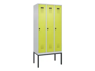 locker,HxBxD 2120x900x500mm,3vak,vak B 300mm,draaigrendel - 2