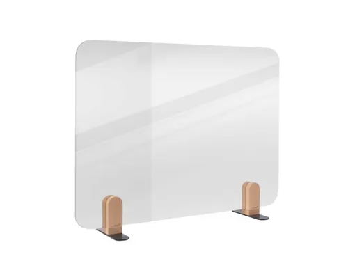Bureauscherm Elements doorzichtig 60x80cm Houder