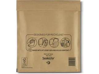 Mail Lite Gold Luchtkussenenveloppen E/2 220x260mm Kraft 200 stuks - 1