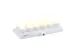 Theelicht Securit Amsterdam LED warmwit met oplaadstation 12 stuks wit