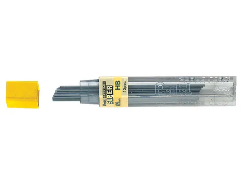 Potloodstift Pentel HB 0.9mm zwart koker à 12 stuks
