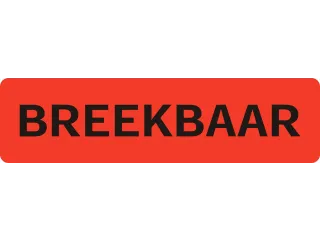 Waarschuwingsetiket breekbaar 75mmx20mm 500 stuks - 2