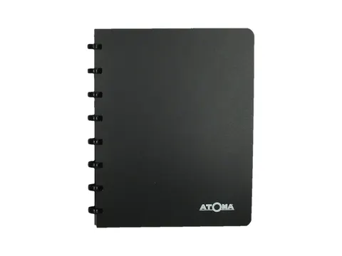 Adresboek Atoma A5 lijn 54vel 90gr PP assorti
