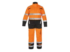 Hydrowear Meta coverall, fluo oranje/zwart, maat XL, per stuk