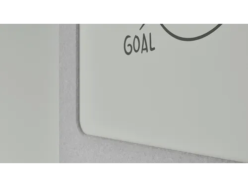 Silva verrijdbaar akoestisch whiteboard lichtgrijs 200x120cm