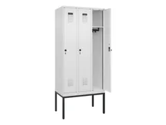 locker,HxBxD 2120x900x500mm,3vak,vak B 300mm,draaigrendel