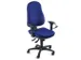 bureaustoel,synchroonmech.,zitting stof blauw,zitting H 420-550mm