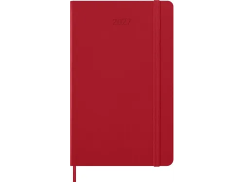 Agenda 2027 Moleskine 12M Weekly 7dag/1pagina large hc scarlet red