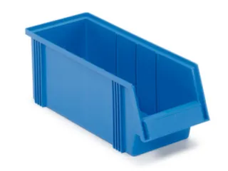 magazijnbak,HxBxD 156x186x500mm,9,6l,PP,blauw - 1