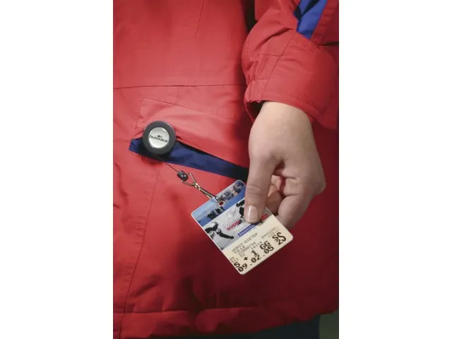 Enrouleur avec Mousqueton Anthracite