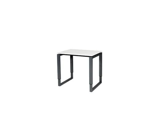 Domino Plus Bureau Hoogte Verstelbaar 800x600mm Grijs Zwart O-Poot
