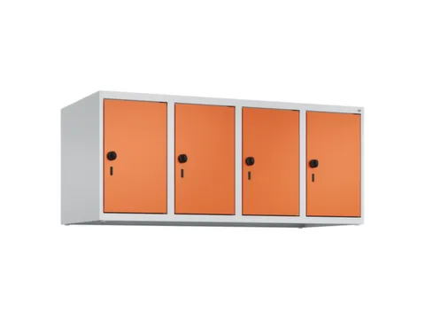 opzetkast,v. locker,4vak.,vak B 300mm,HxBxD 500x1200x500mm,vleugeldeur