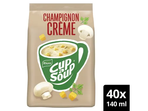 Cup-a-Soup Knorr machinezak Soep champignon crème 140ml