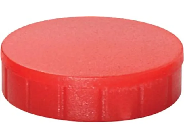 magneet MAULsolid, diameter 24mm rood, doos met 10 stuks