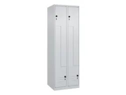 Z-garderobekast,HxBxD 1850x600x500mm,vak B 150/300mm,draaigrendel