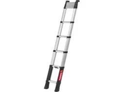 telescopische aanlegladder,9trede(n),balk L 0,76-2,9m,geëloxeerd