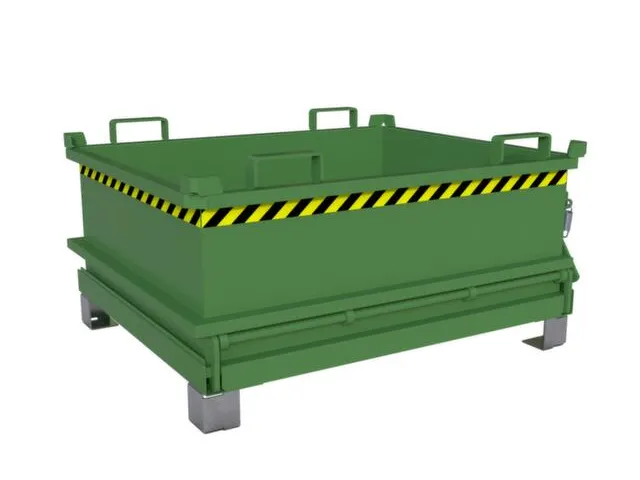 mini-bodemklepcontainer,HxLxB 625x1000x1200mm,0,37m³,inrijbeugel,staa