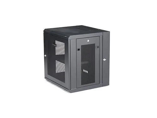 4-post 12U wandmonteerbare netwerkkast 19'' vergrendelbare patchkast
