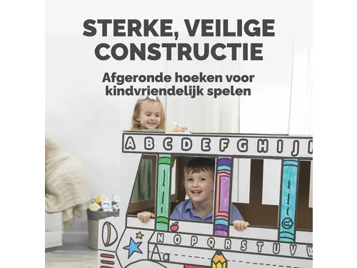 Kartonnen Speelbus Bankers Box Play inkleurbaar