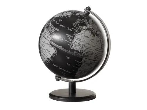 TROIKA Wereldbol Gagarin 13cm Zwart-zilver