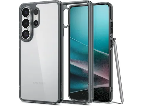 Ultra Hybrid Samsung Galaxy S26 Plus Hoesje Back Cover Transparant Gri