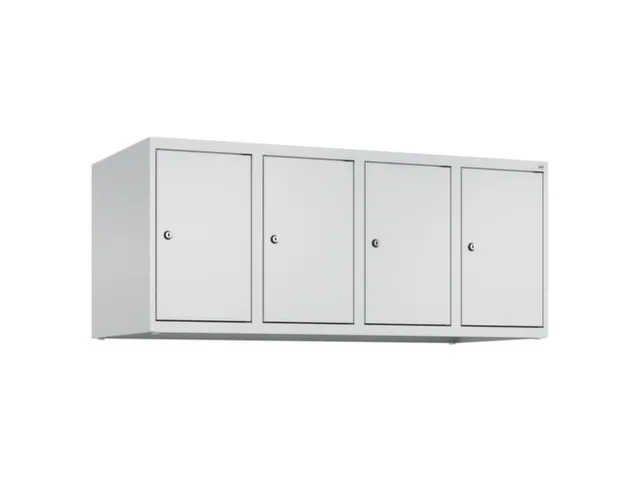 opzetkast,v. locker,4vak.,vak B 300mm,HxBxD 500x1200x500mm