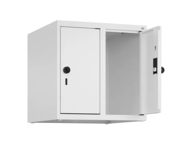 opzetkast,v. locker,2vak.,vak B 250mm,HxBxD 500x500x500mm,vleugeldeur