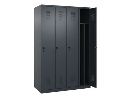 locker voor scheiding van kleding,HxBxD 1850x1200x500mm,4vak