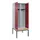locker met bank,voor scheiding van kleding,HxBxD 2120x800x815mm,2vak