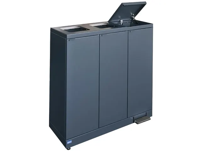Bica 973 Afvalscheidingsunit 3x65 Liter Zwart