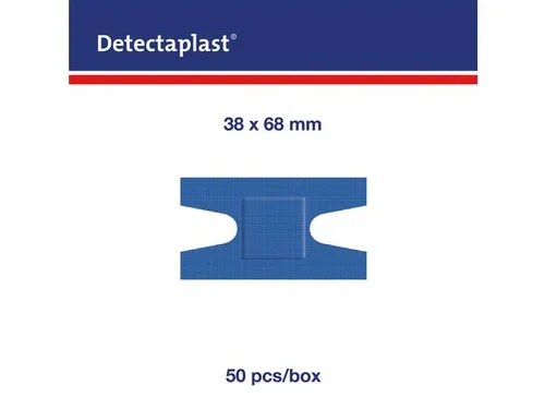 Detectaplast 8246 kneukel textielpleister elastisch blauw 50 stuks
