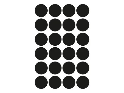 Etiket Avery Zweckform 3003 Rond Ø18mm Zwart 96 Stuks